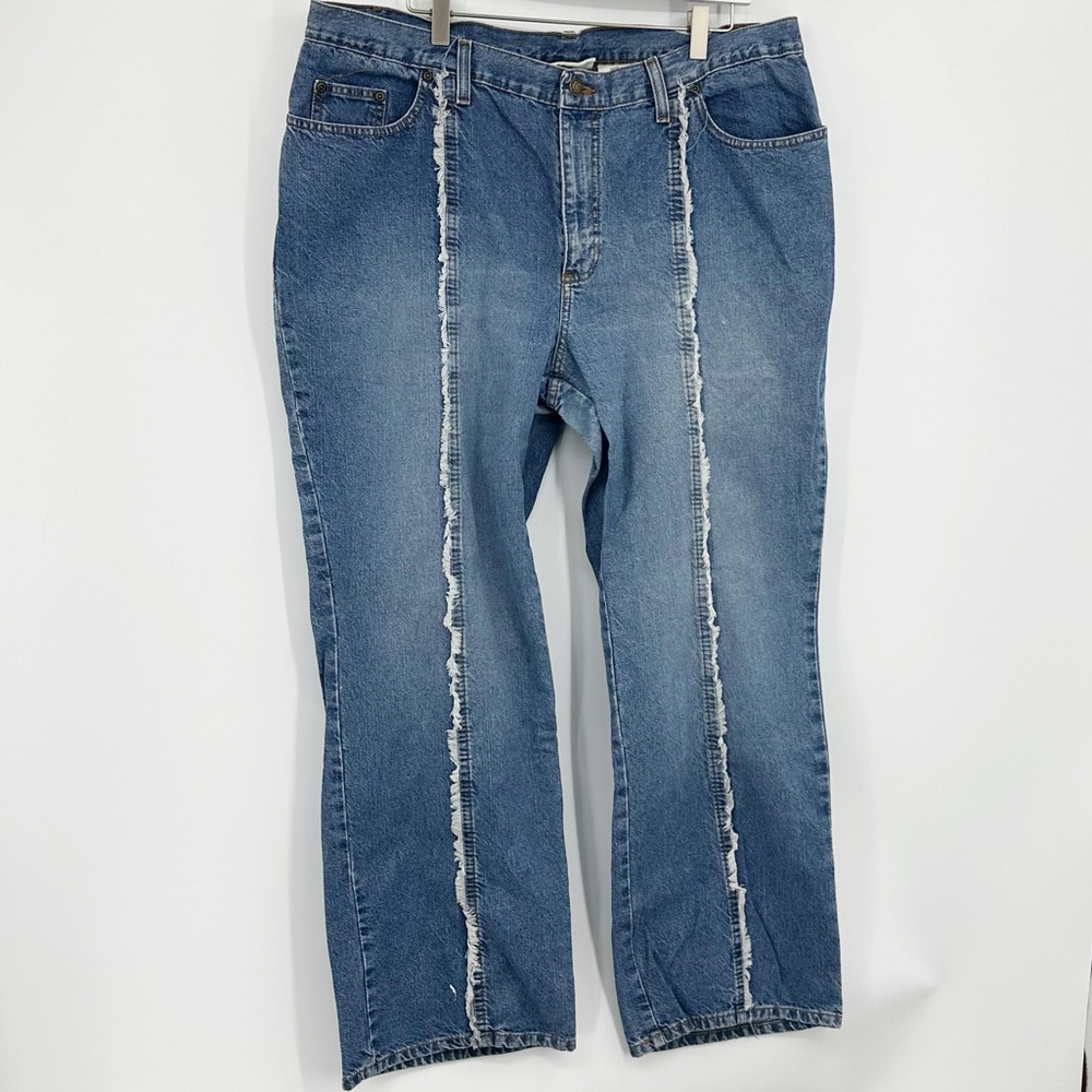 Vintage Y2K Faded Glory Denim Blue Jeans Size 20W Plus Size Early 2000s
